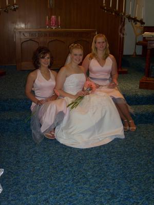 Jaimee with her maid and matron of honor
