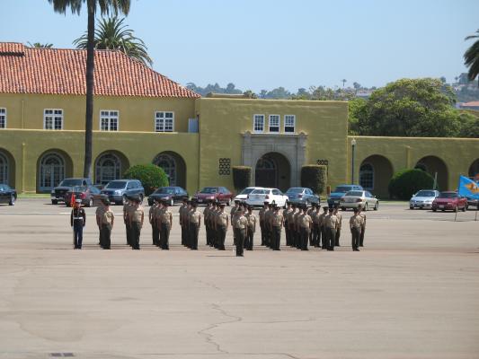 Matthew graduated from Marine boot camp.