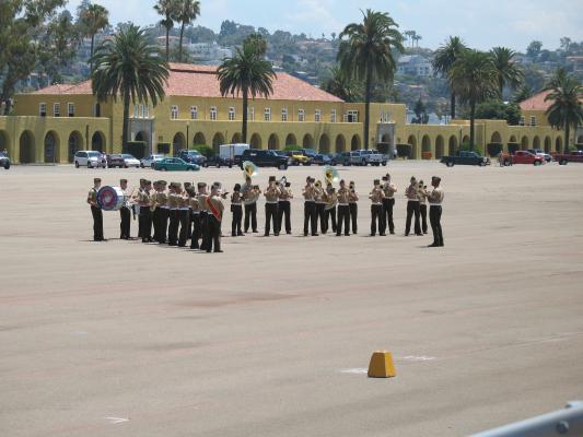 Matthew graduated from Marine boot camp.