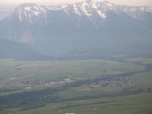 St. Ignatius under the Mission Mountains.