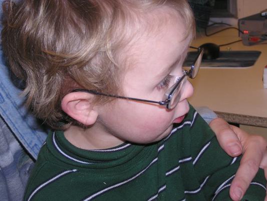 Noah's new glasses