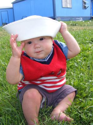 Josh in a white hat.