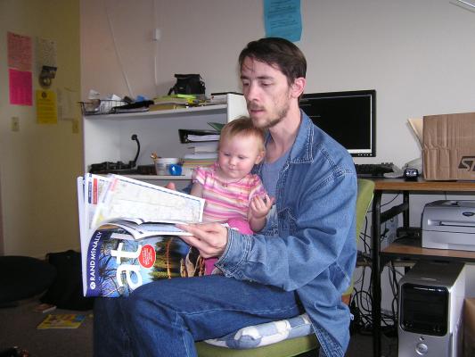 Sarah is excited that David will read her the new book.