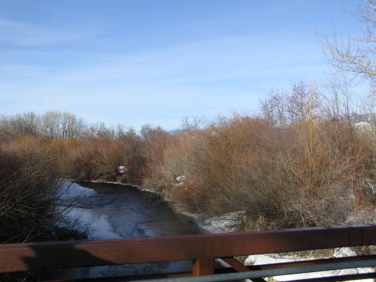 There's the lovely river we have been assaulting.