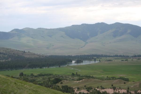 View of the Flathead River from the Bison Range.