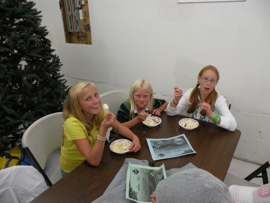 Icecream sundays at Wildwood Forest Vaction Bible School.