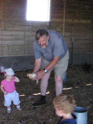 Look, Sarah, it's a chicken.