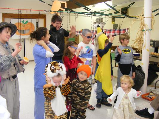 Kids in costume.