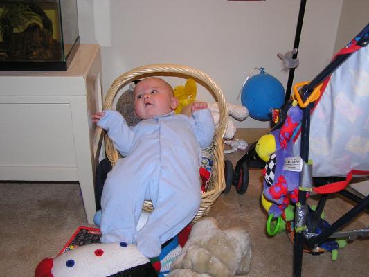 Wow, I'm taking a bath in my toys