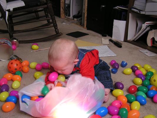 There has got to be an 
Easter bunny in here somewhere?