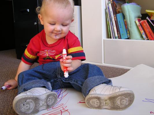 Don't eat the markers!