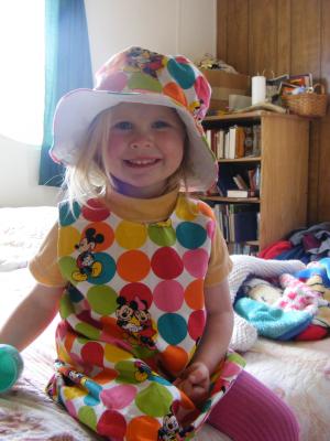 The poka-dot dress.