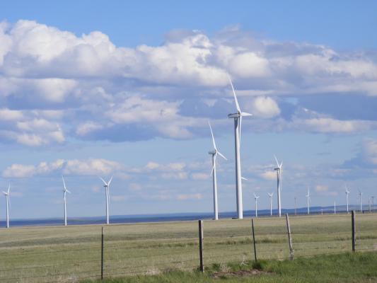 wind turbines.
