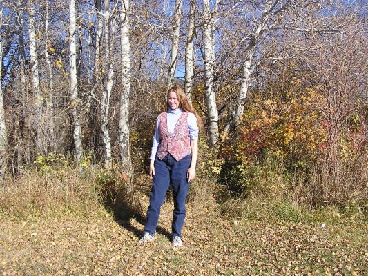 Katie on the trail.