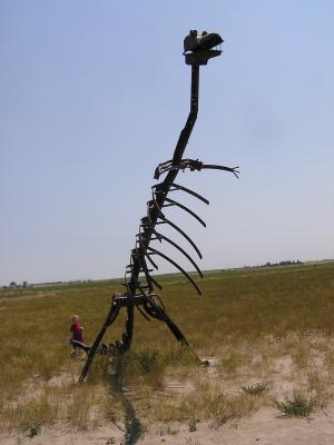 Noah by the dinosaur