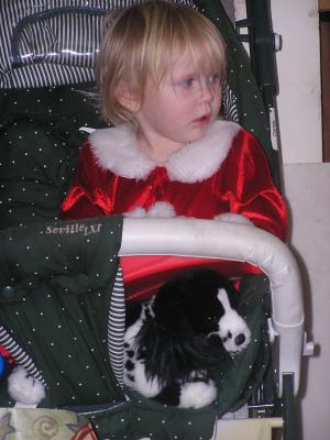 Sarah likes the toy dog Grandma got for Grandpa.