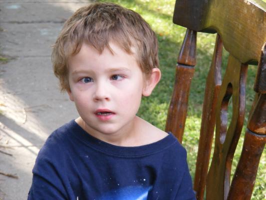 Noah ready for another haircut.