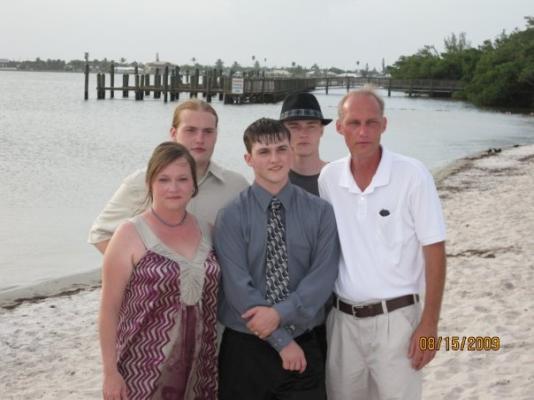 Cindy Nick Zack Ben Jeff Wedding park beach 2009