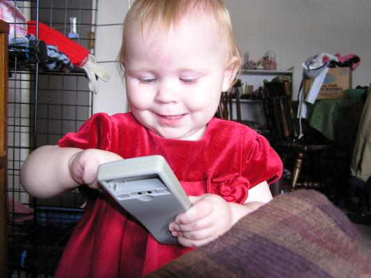 Oh, wait. It's Sarah with the remote.
