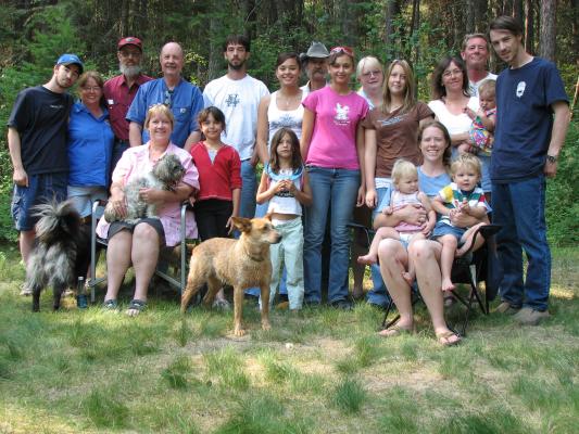 Eder Family Campout Portrait.
