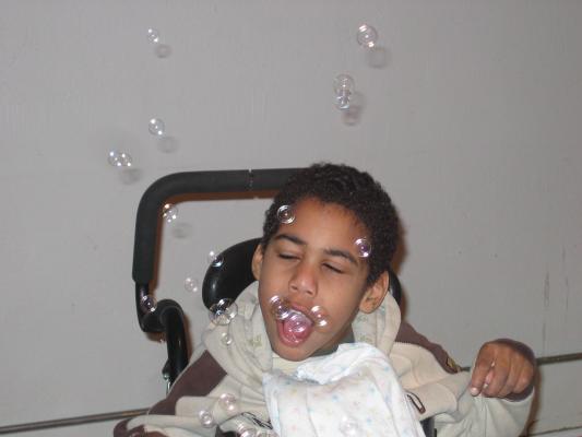Josh and Bubbles