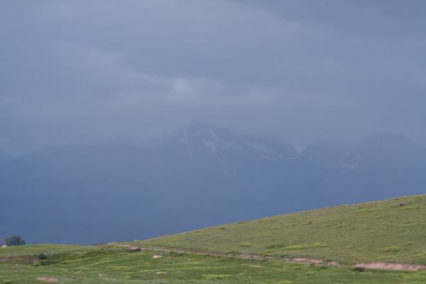 Foggy mountains at the Bison Range.