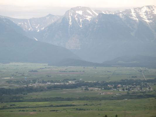 St. Ignatius under the Mission Mountains.