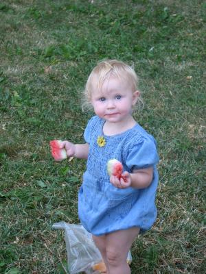 Sarah loves watermelon