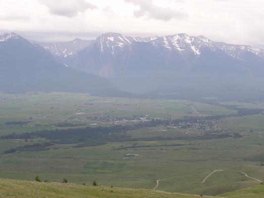 Saint Ignatius from the Bison Range.