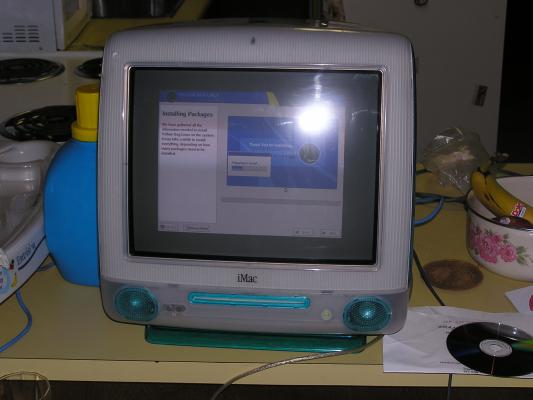 Time to put Linux on our IMAC that we got at a yard sale.