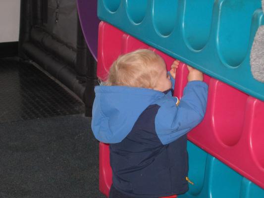 Noah plays at Burger King in Sandpoint, Idaho.