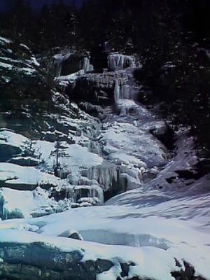 Ice near Mission Falls.