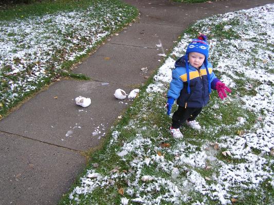 I think the snow is melting away.