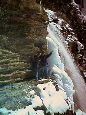 David and Jim at Mission Falls.