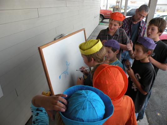 drawing game. 