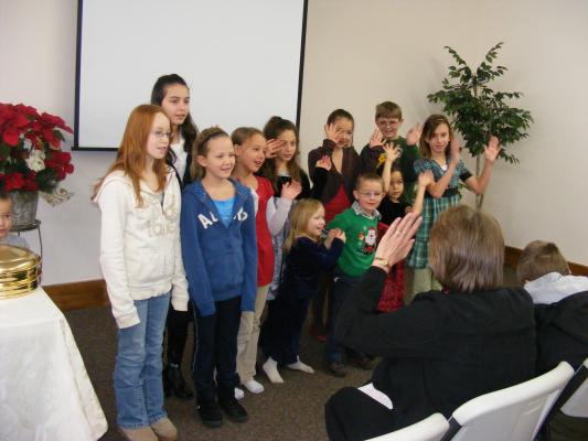 Children sing 