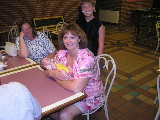 Shannon holds Noah