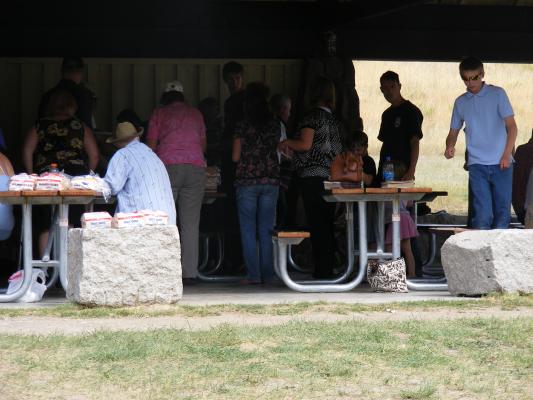 Church camp out picnic