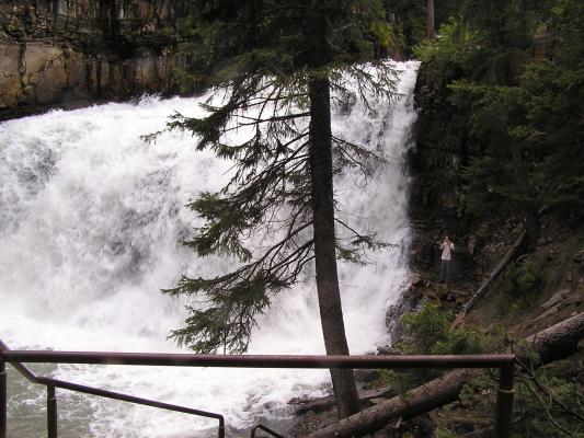 David at the edge of the falls.