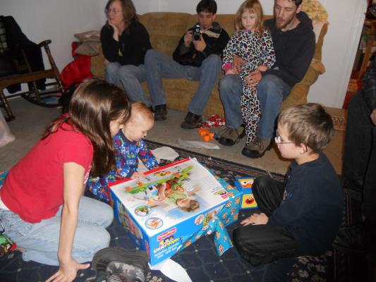 Joshua's first birthday party. 