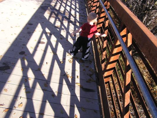 Noah on the bridge