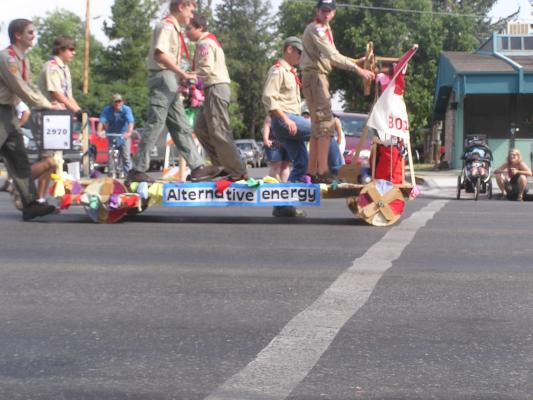 Sweet Pea Festival Parade. Boy scouts