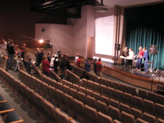 The Band leads Worship.