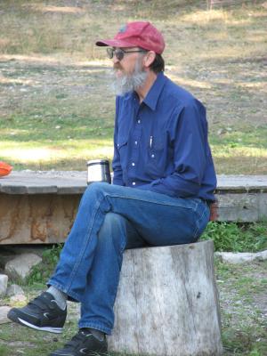 Robert Eder by the dock