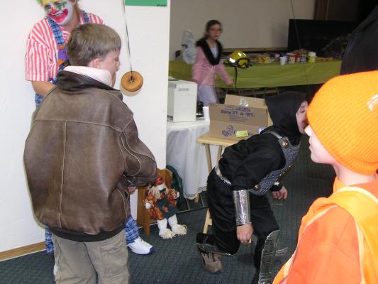 GVCC Fall Party - Eat a doughnut on a string.