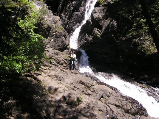 David and Noah at Pine Creek Falls.