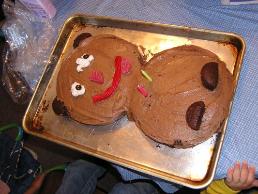 It's a chocolate bear!
