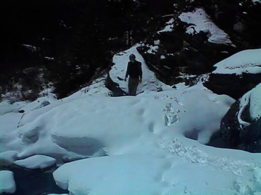 Eugene at Mission Falls.