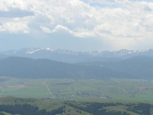 There's the mountains by Bozeman.