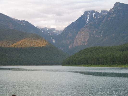 Mission Reservoir in the Mission Mountains.